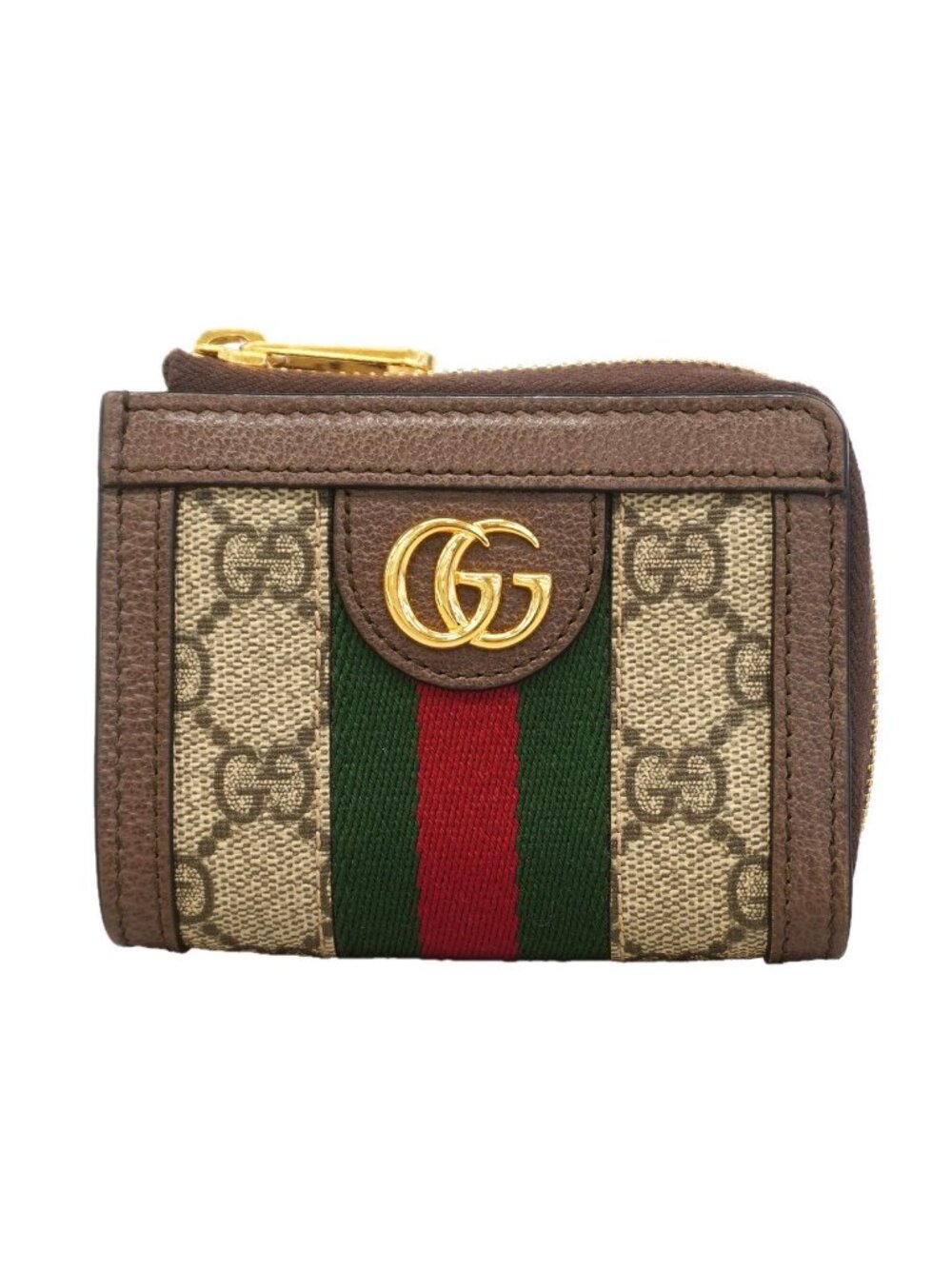 Gucci Wallet Ophidia Brown Gold